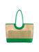 Lyra Tote - Green shiraleah womens boutique woven jincy's