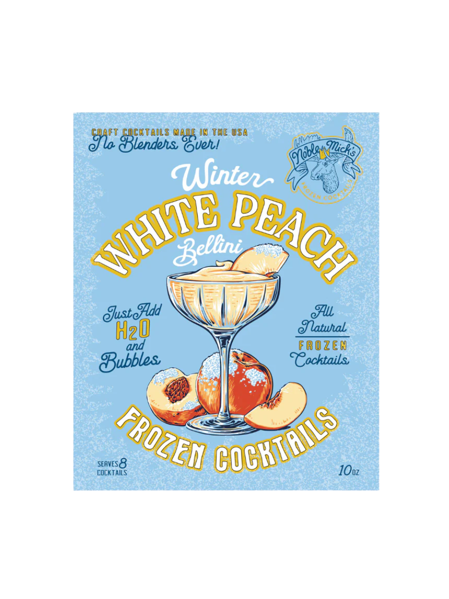Noble Mick's | Winter White Peach Bellini Frozen Cocktail Mix