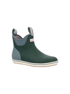 XTRATUF Pine Grove/Stormy Men's Ankle Deck Boot Rain Boot Outdoor Shoe Green Blue Men's Jincy's Tripp