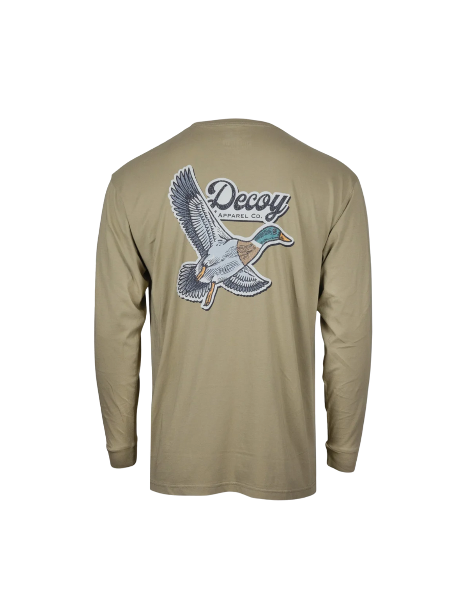 decoy mallard long sleeve tee mens tshirt outdoors duck tripp