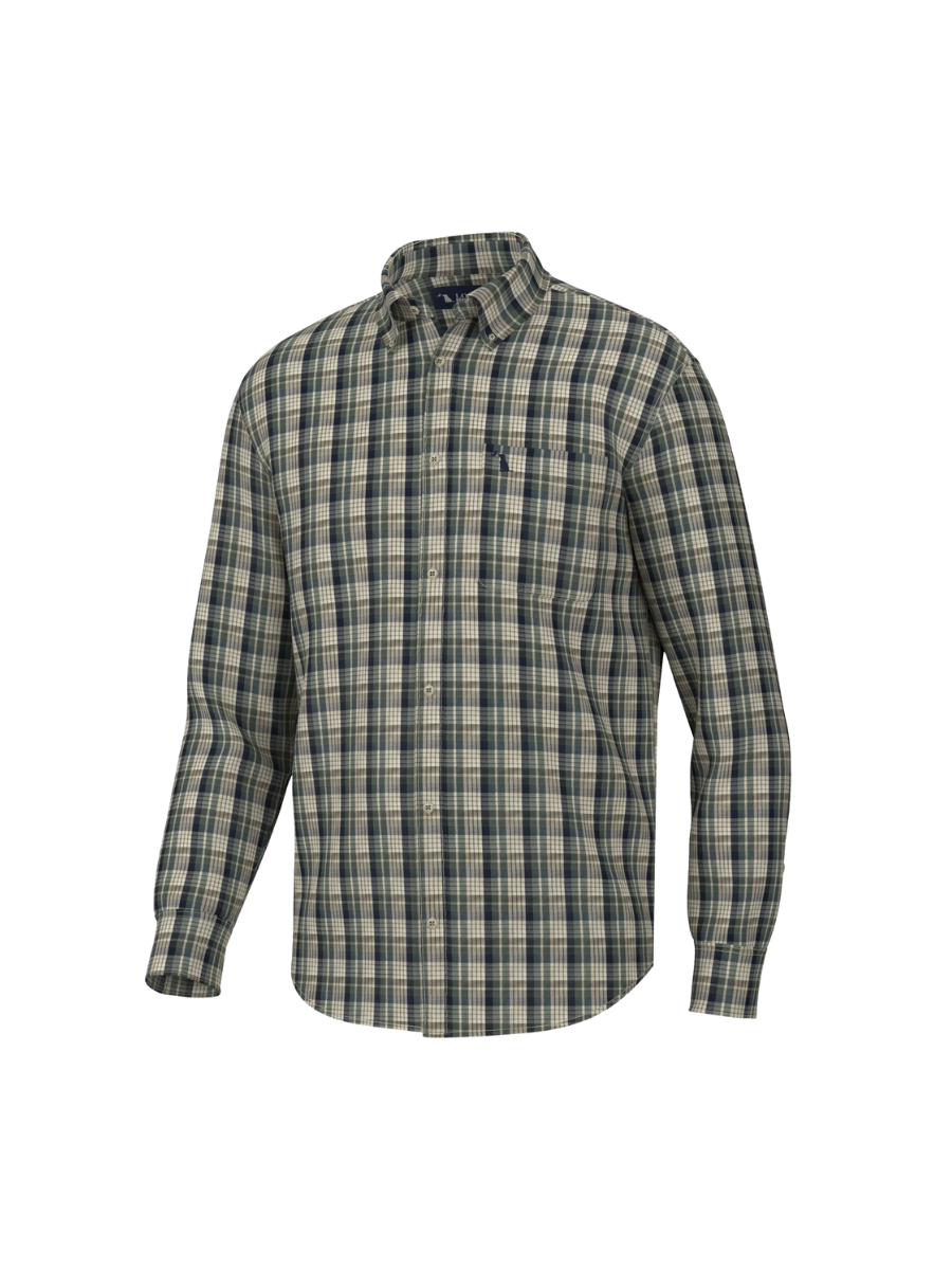 Local Boy | Grange Dress Shirt - Olive/Green/Navy