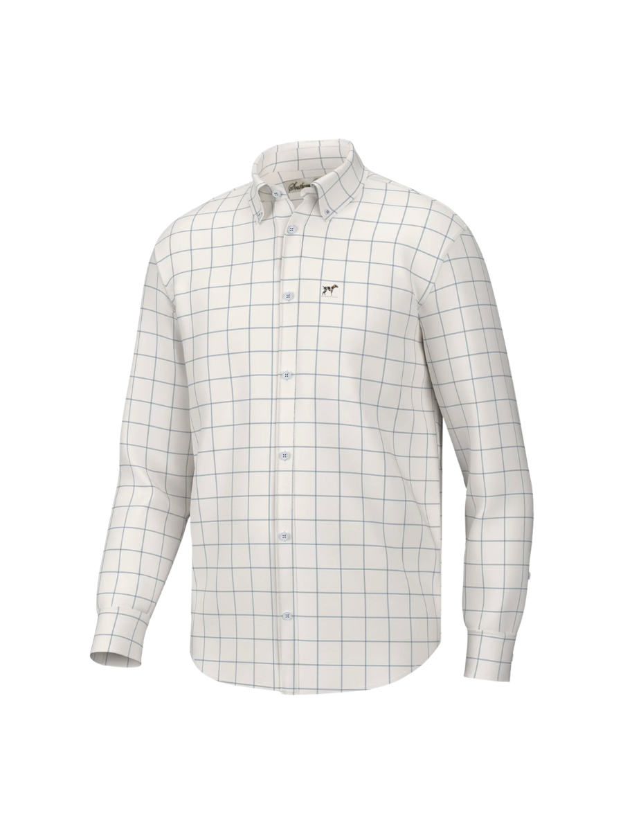 Southern Point Co | Hadley Button Down - Blue Windowpane