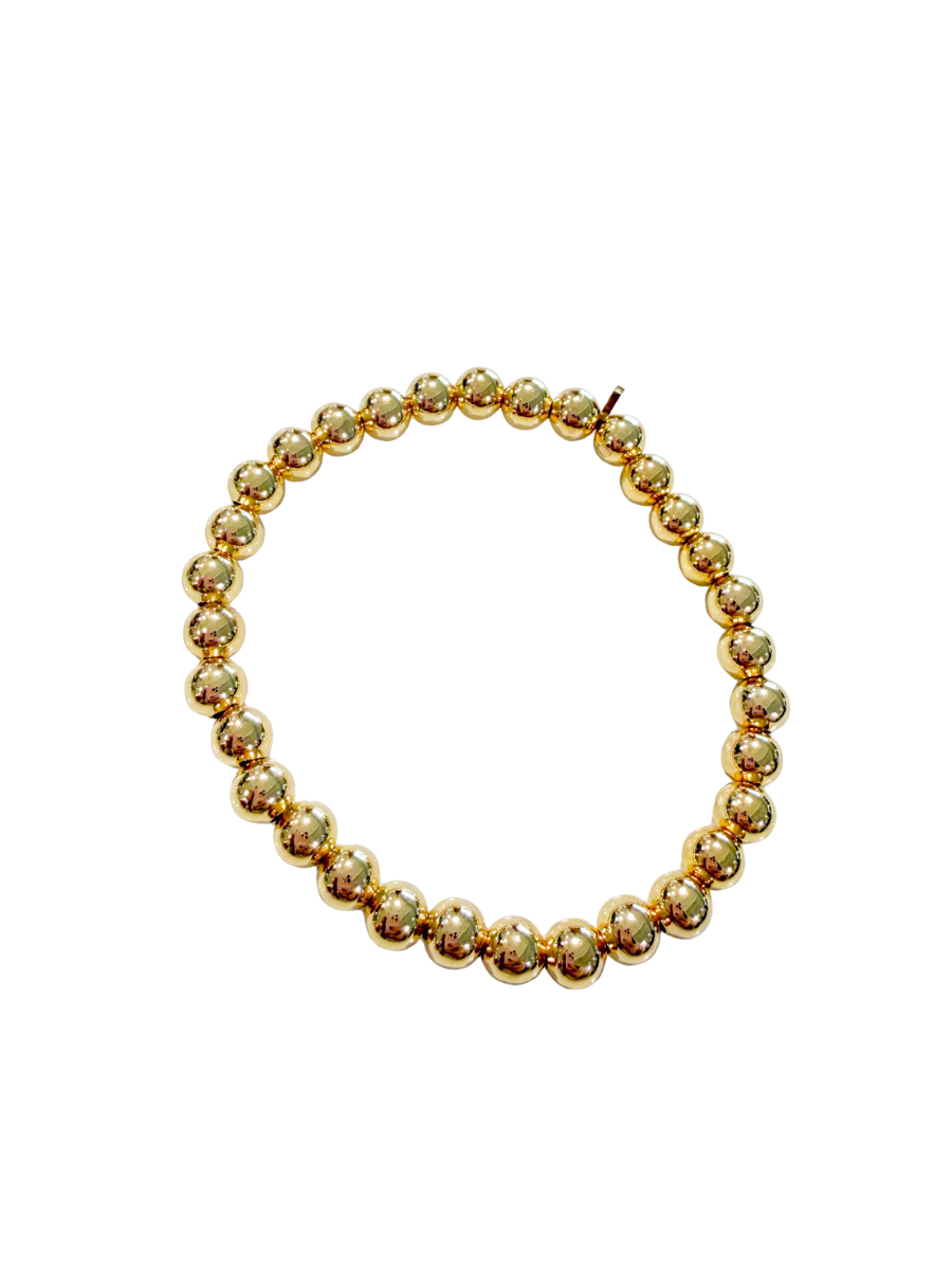 Jincy’s | Angie - 6mm - 18K Gold Beaded Bracelet