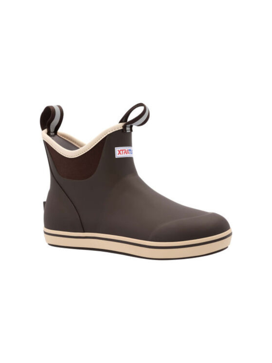 XTRATUF Brown WOMEN'S Ankle Deck Boot Rain Boot Outdoor Shoe Brown Women's Jincy's Tripp