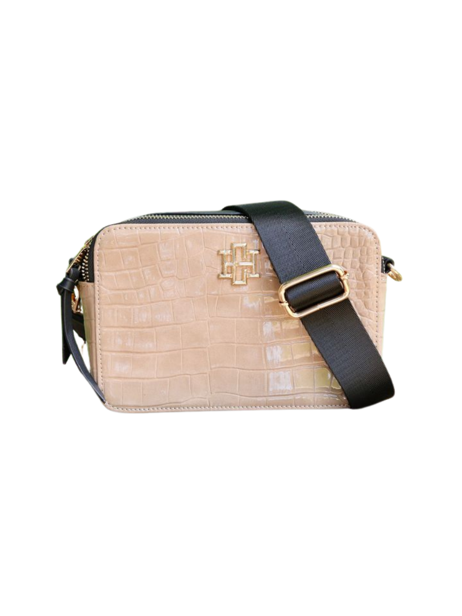 Caroline Hill | Oakley Crossbody - Taupe Patent