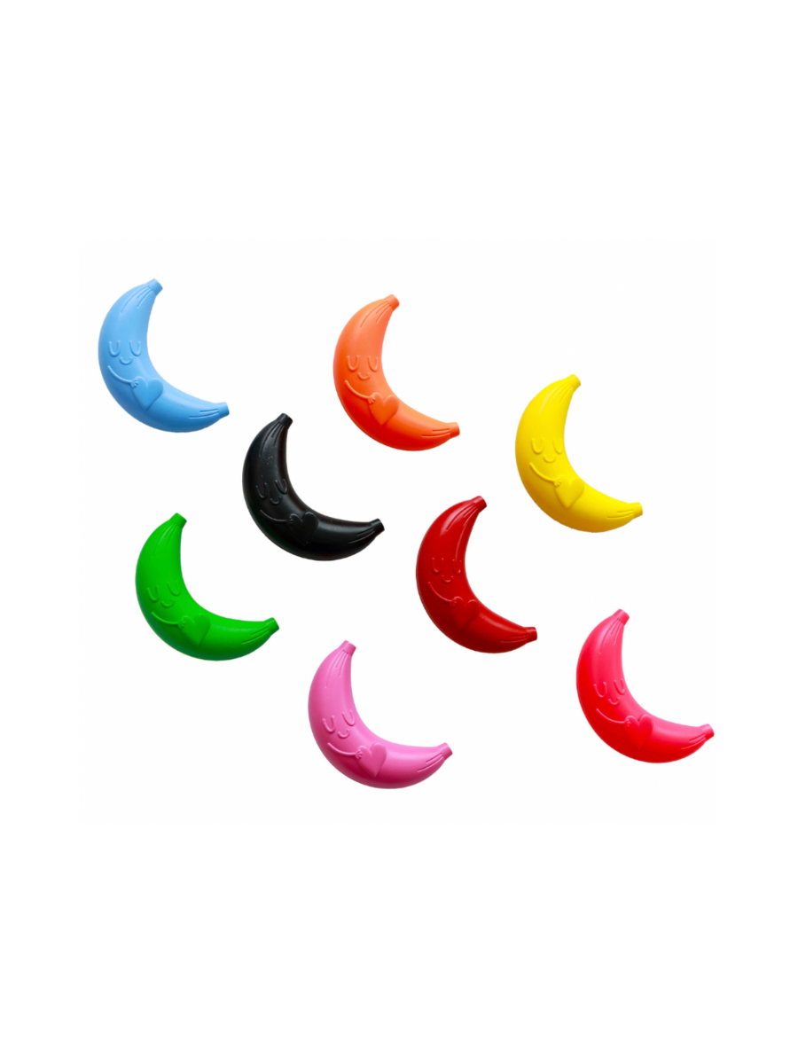 bananas for you crayon set blue green black orange pink red yellow girls gift jincy's