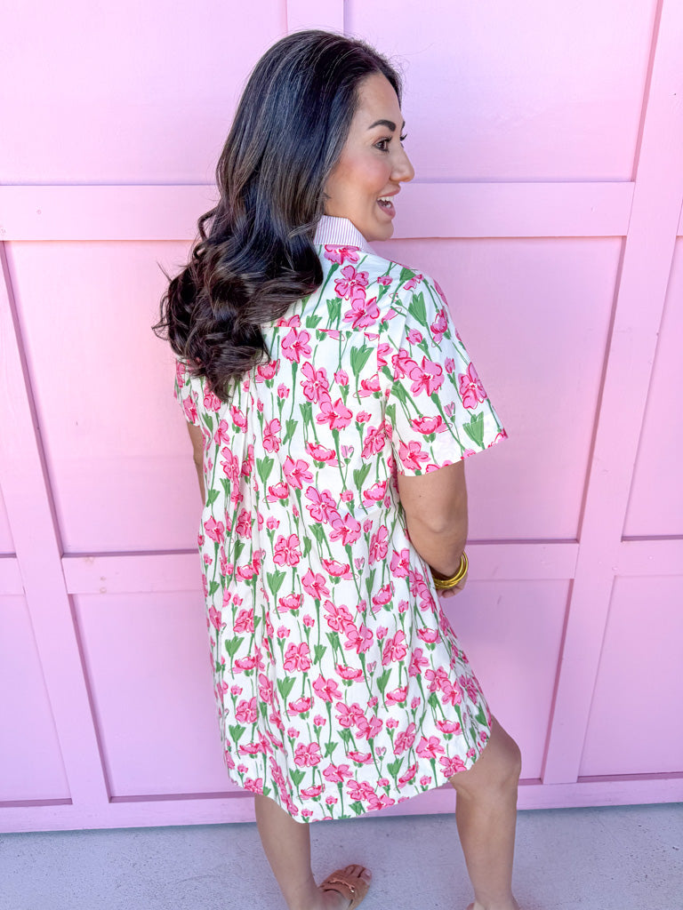 Petals & Daydreams Dress - Pink
