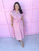 Jincy's Women's Boutique Spring Styles Pink & White Stripe Maxi Midi Dress