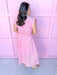 Jincy's Women's Boutique Spring Styles Pink & White Stripe Maxi Midi Dress