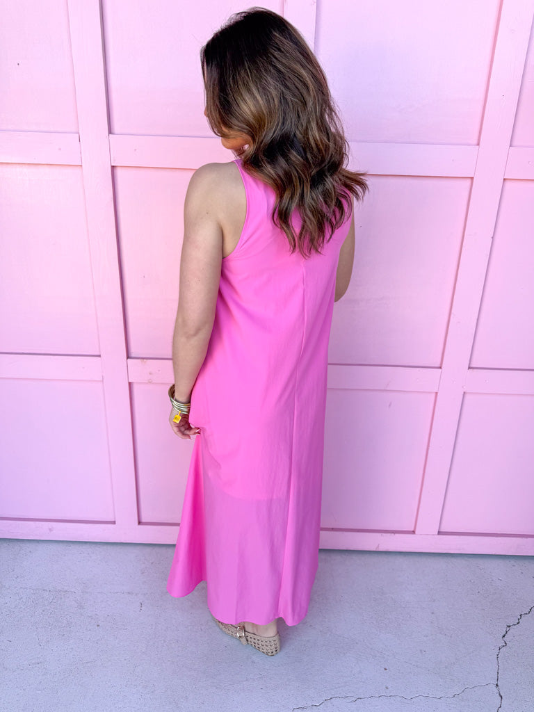 Jincy's Women's Boutique Spring Styles Pink Sleeveless Maxi Dress