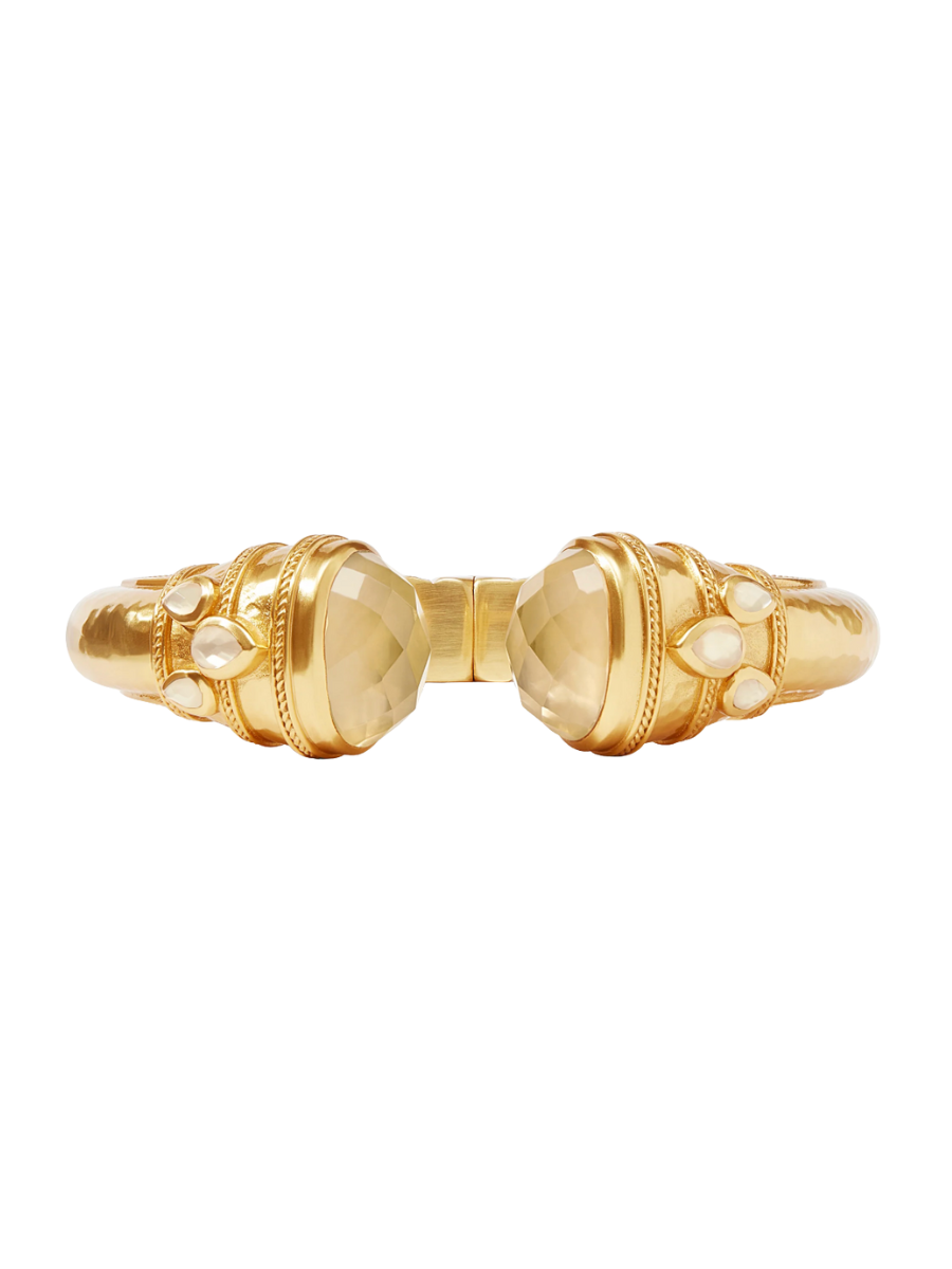 JULIE VOS Cannes Cuff Iridescent Champagne statement piece womens jewelry jincy's