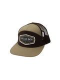 Local Boy | Vintage Emblem 7 Panel Hat - Light Brown/Brown