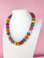 Love Lemon Lane Beaded Acrylic Necklace Multi Jincy's Women's Boutique