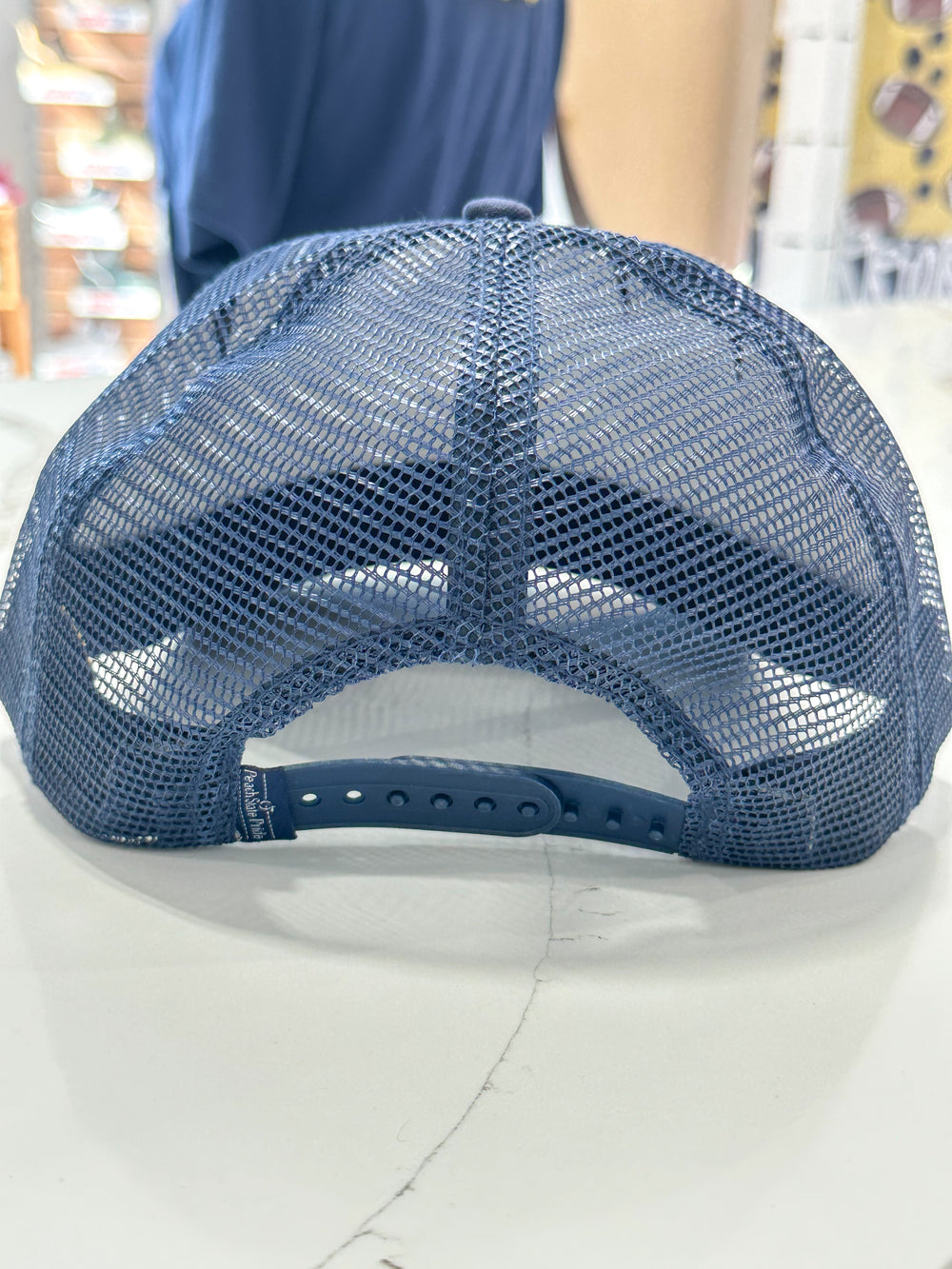 Peach State Pride | Georgia Mesh Back Hat - Lake Blue