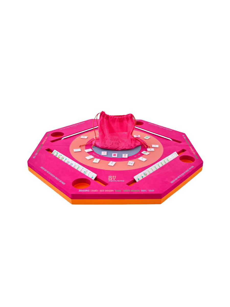 OH MY MAHJONG | Pink Aqua Jong Pool Mat