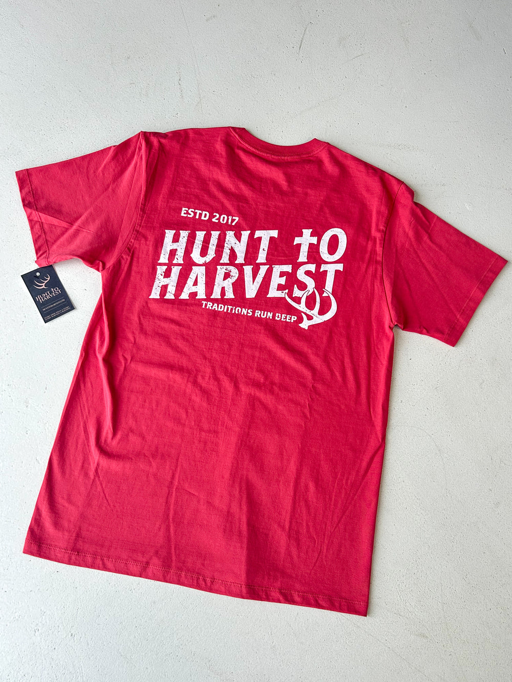 Hunt To Harvest | Retro Logo Tee - Brick