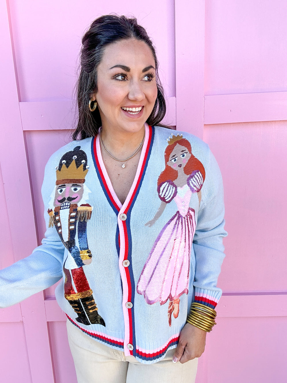 QUEEN OF SPARKLES | Light Blue Nutcracker & Clara Cardigan