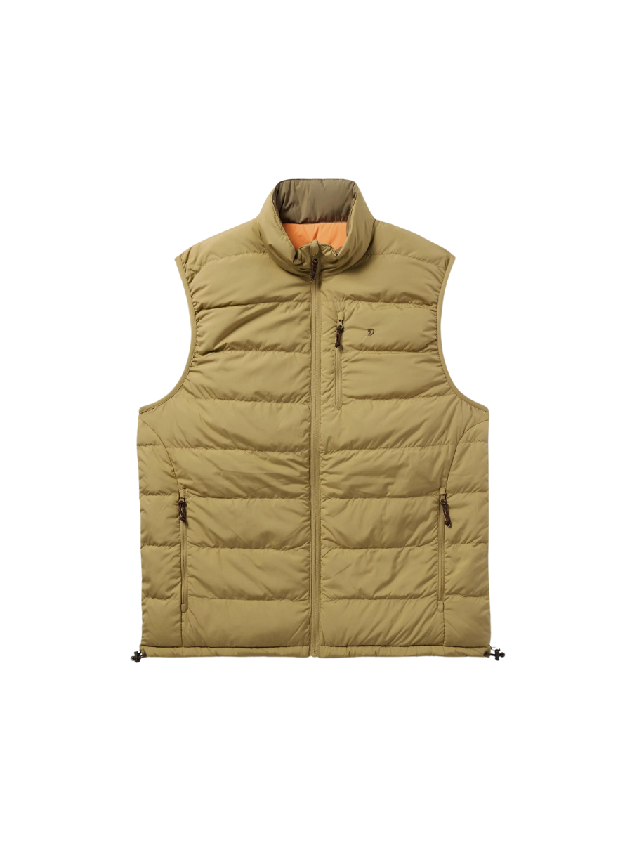 Duck Camp | DryDown Reversible Vest - Wheat/ Pin Oak