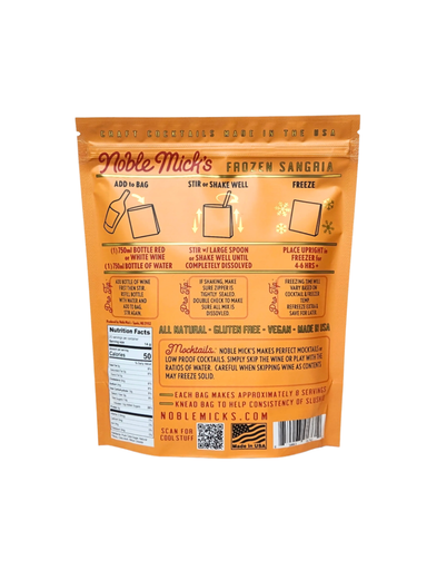Noble Mick's Sangria Frozen Cocktail Mix gift jincy's
