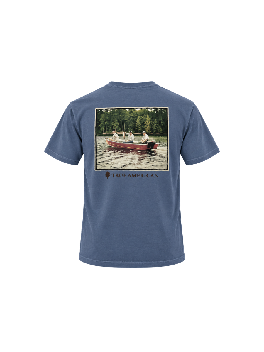 Peach State Pride | Vintage Boat S/S Tee - Denim
