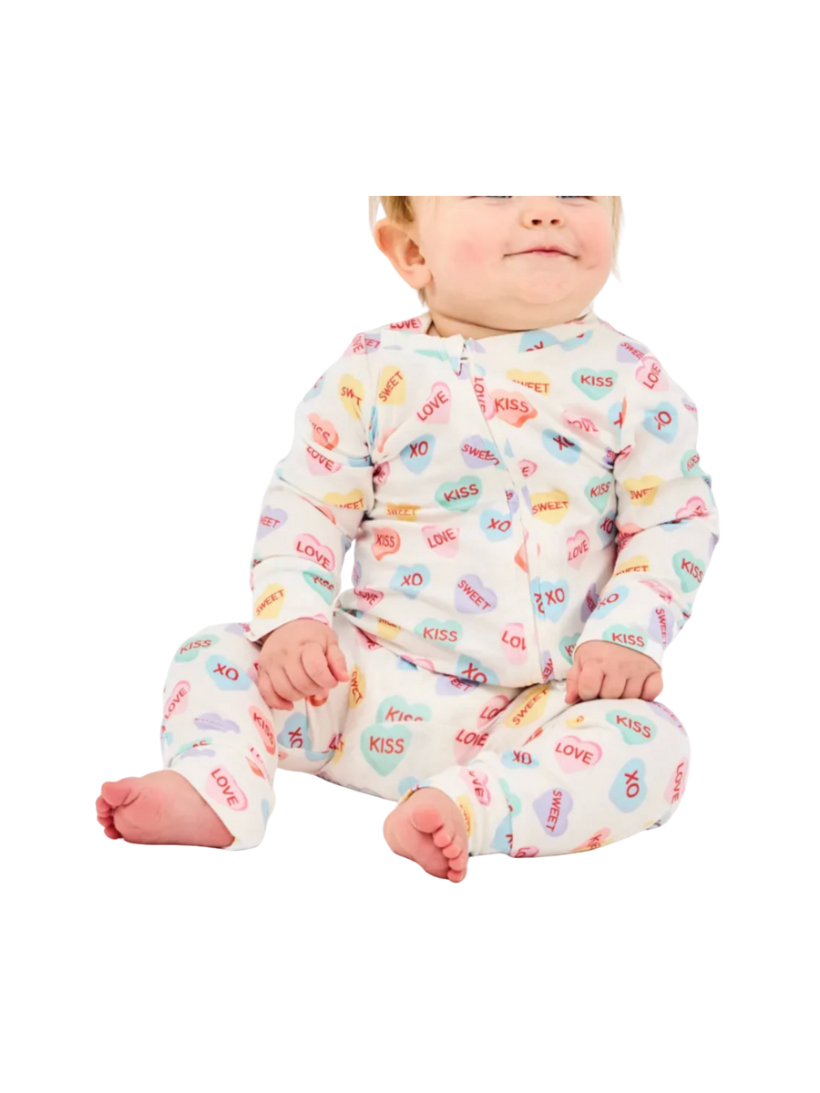 Mary Square | BABY Pajamas - Candy Hearts