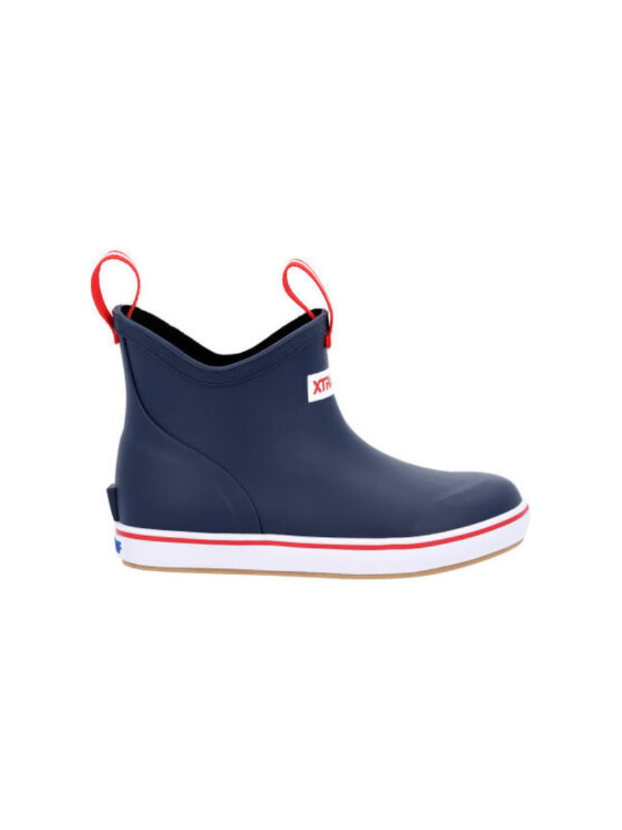 XTRATUF Navy Blue YOUTH Ankle Deck Boot Rain Boot Outdoor shoe Boy's Jincy's Trpp
