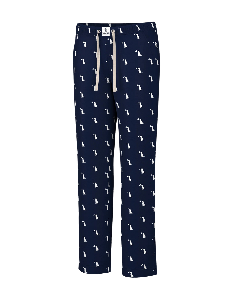 Local Boy | Pajama Pants - Navy Dog & Moon