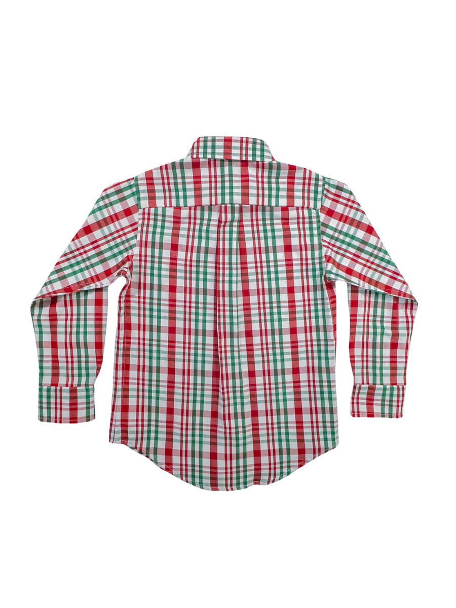 Saltwater Boys | Carter Oxford Shirt - Sleigh Plaid