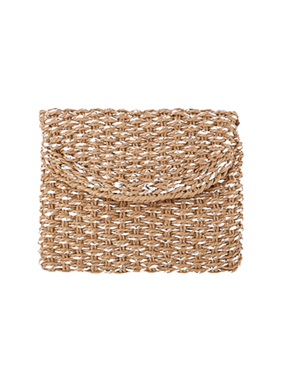 vacation vibes raffia purse silver removable strap womens boutique jincy's