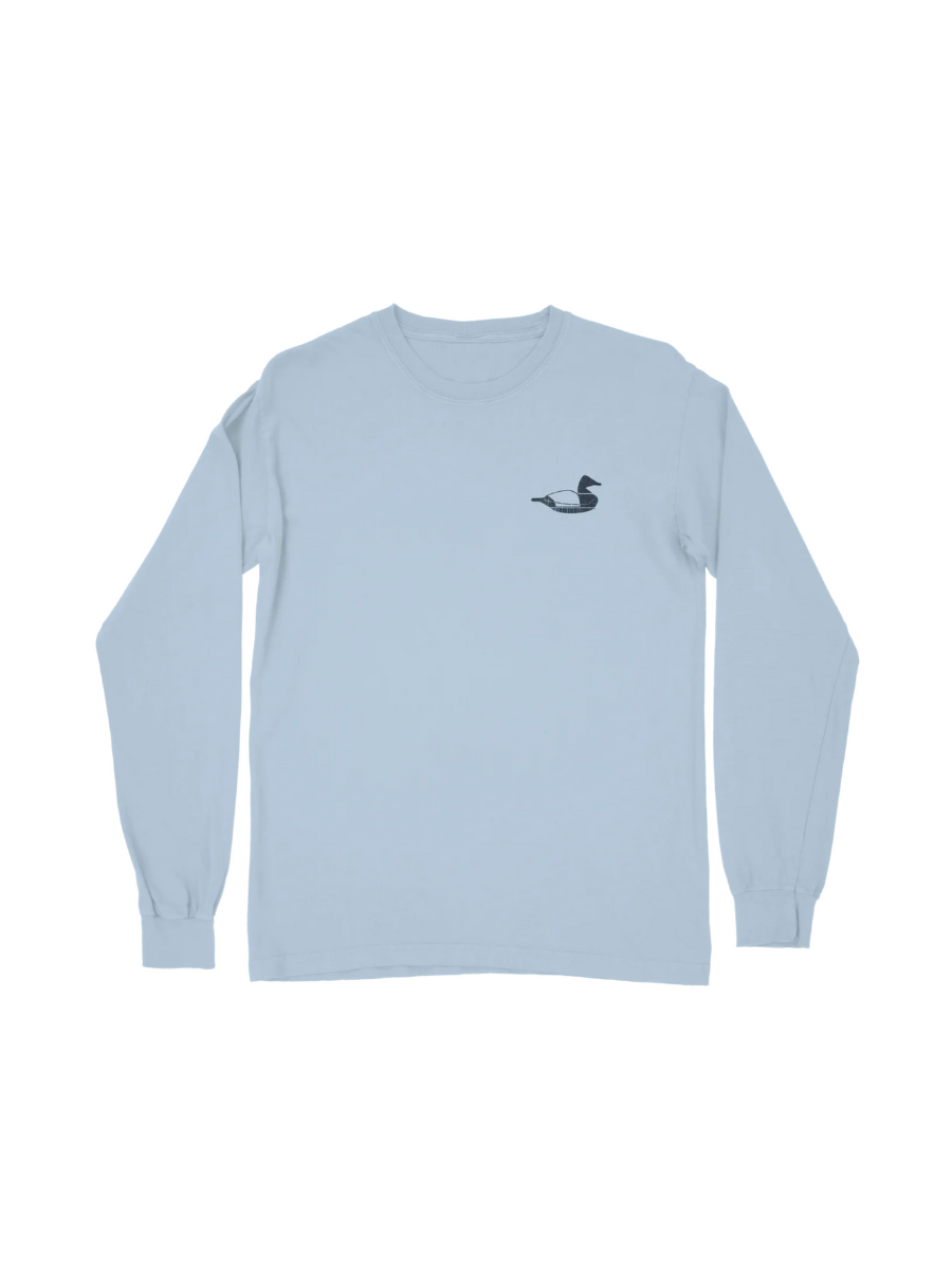 Dixie Decoys | L/S Vintage Logo Tee - Blue