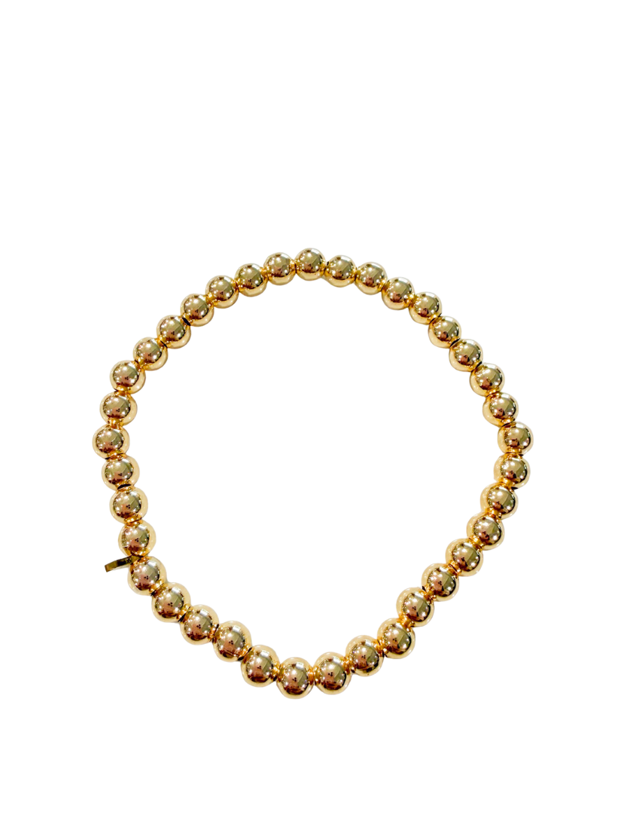 Jincy’s | Anna - 5mm - 18K Gold Bead Bracelet