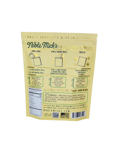 Noble Mick's Margarita Frozen Cocktail Mix 8 servings gifts jincy's
