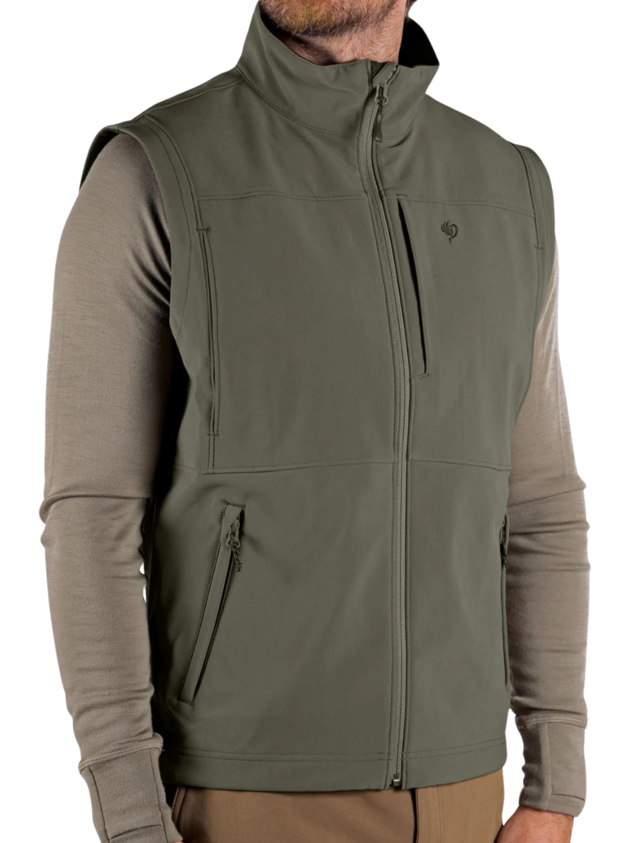 Duck Camp | Contact Softshell Vest - Moss