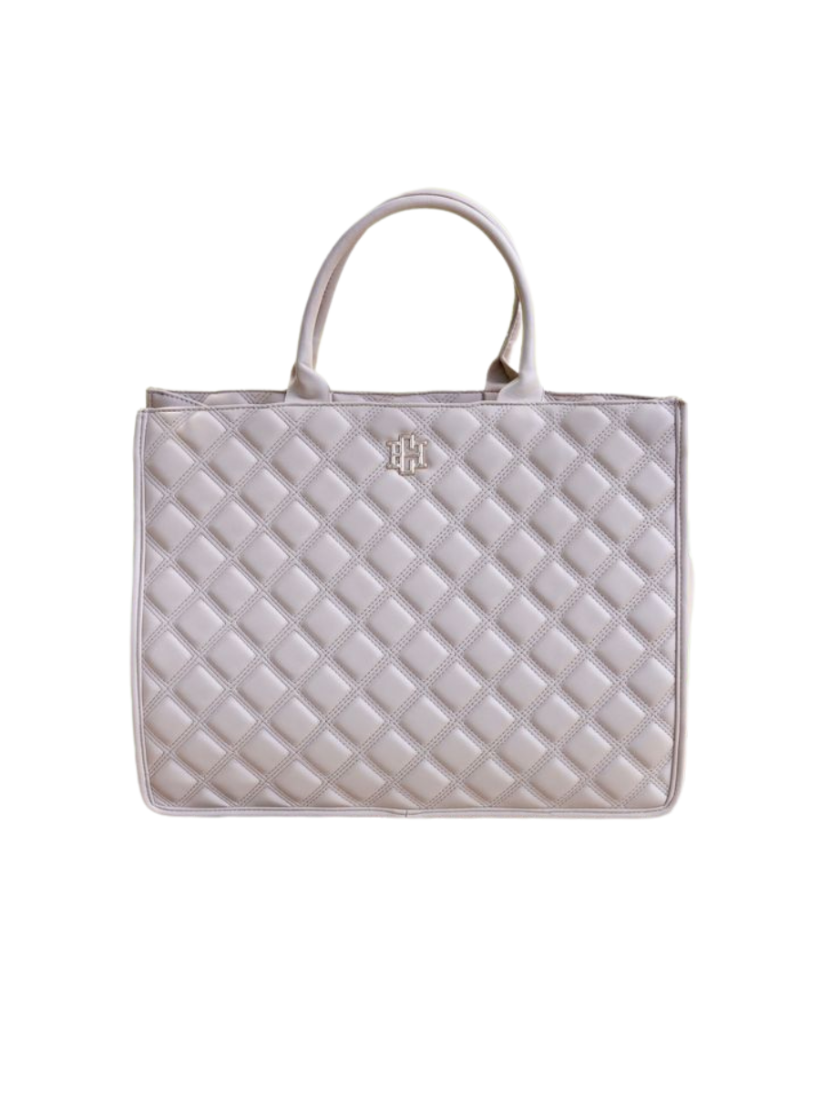 Caroline Hill | Niall Tote - Taupe Quilted DQ