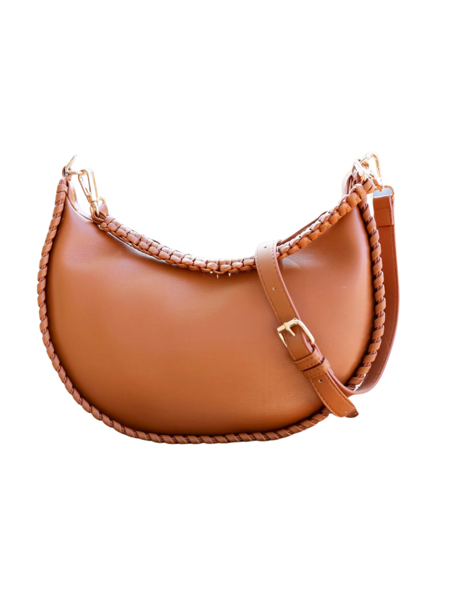 Caroline Hill | Gwynn Whipstitch Handbag - Camel