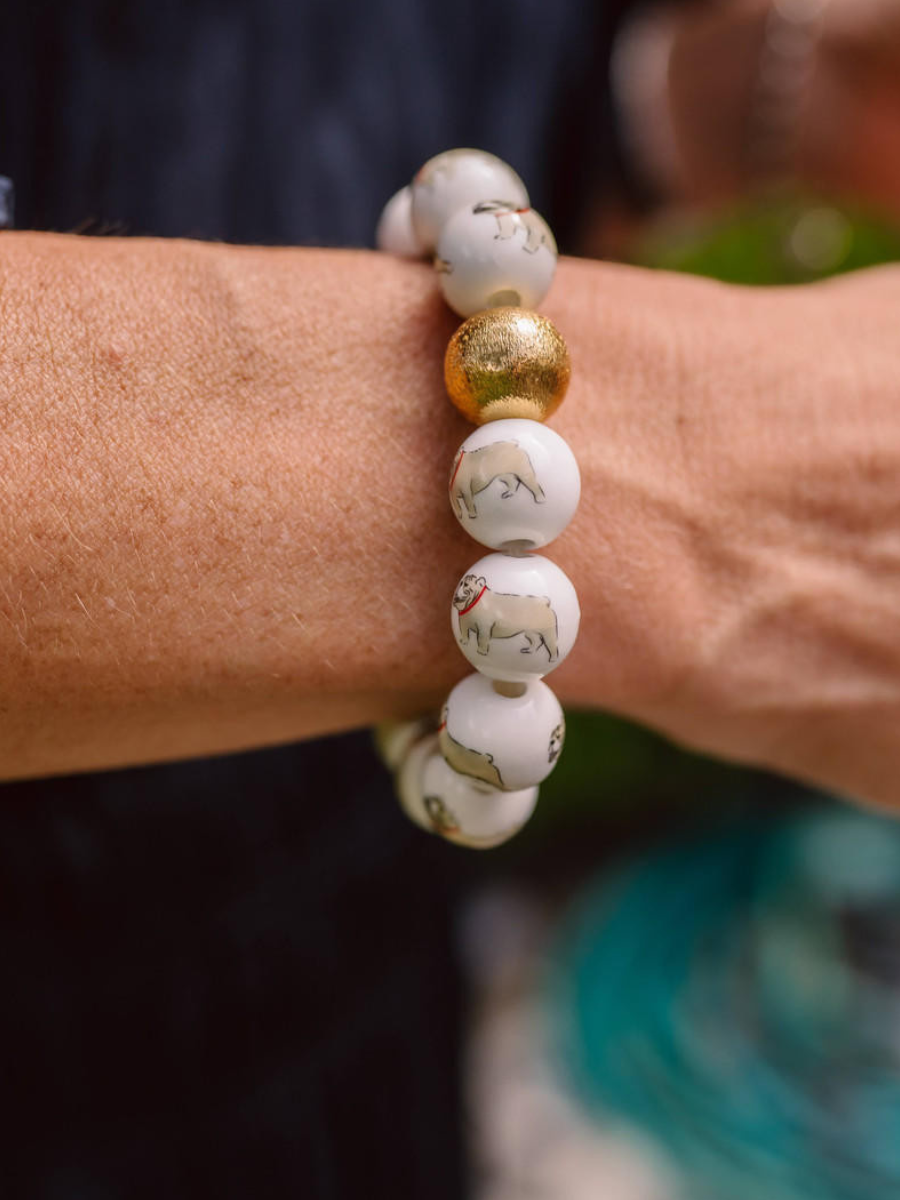 Lisi Lerch | Beaded Bulldog Bracelet