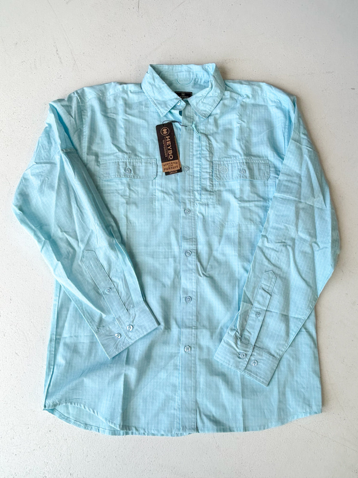 Heybo | Castaway L/S Button Down - Glacier