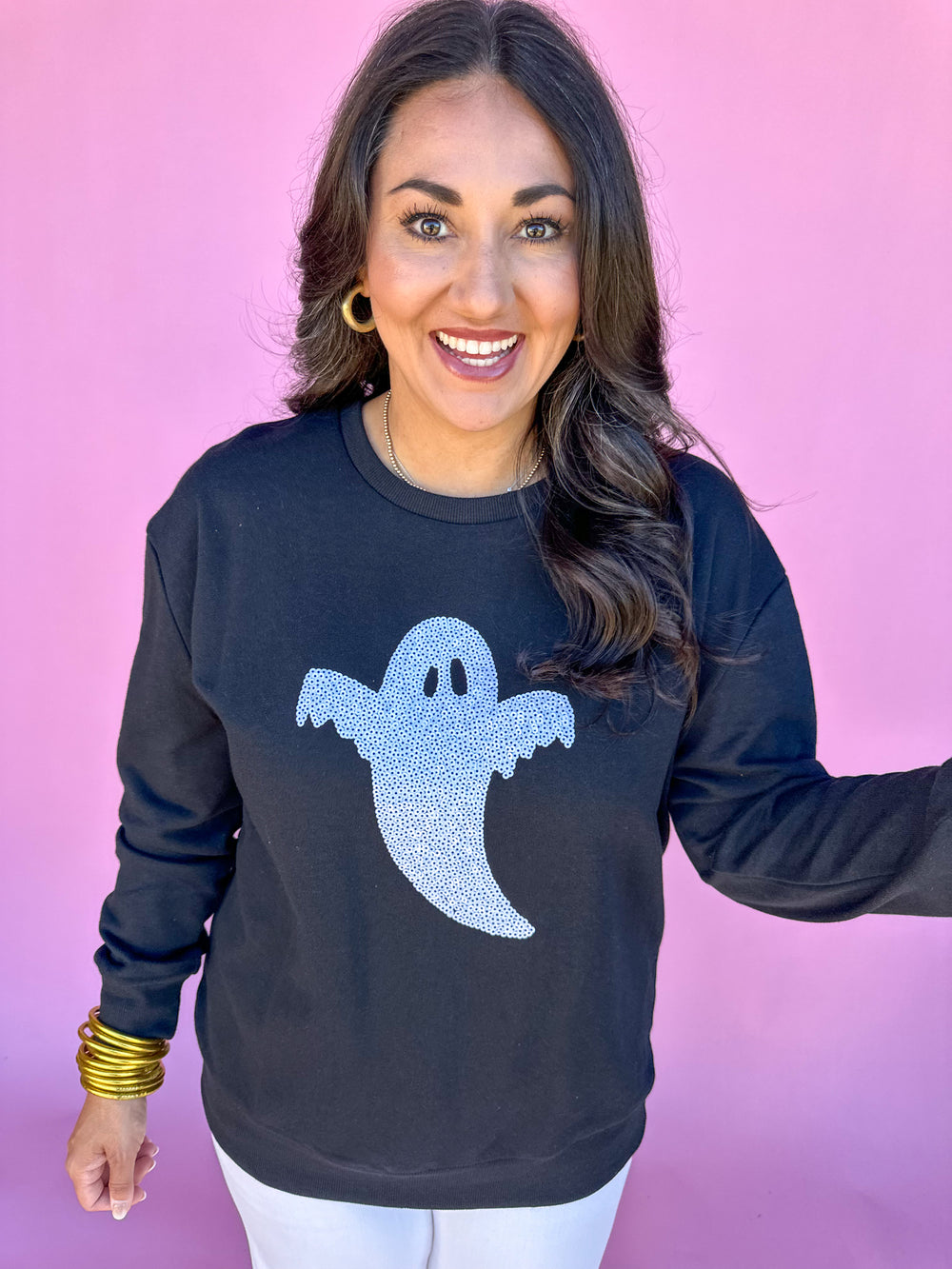 Ghost Sequin Sweatshirt