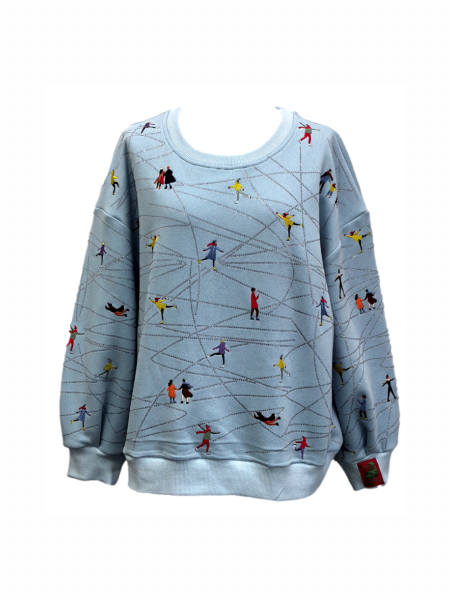 QUEEN OF SPARKLES| Ice Skating Sweatshirt