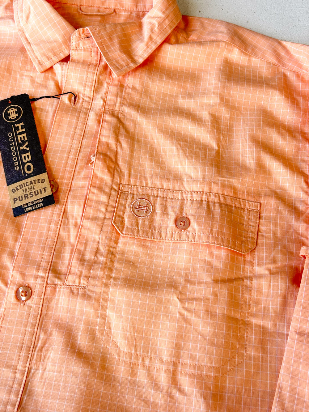 Heybo | Castaway L/S Button Down - Dusty Coral