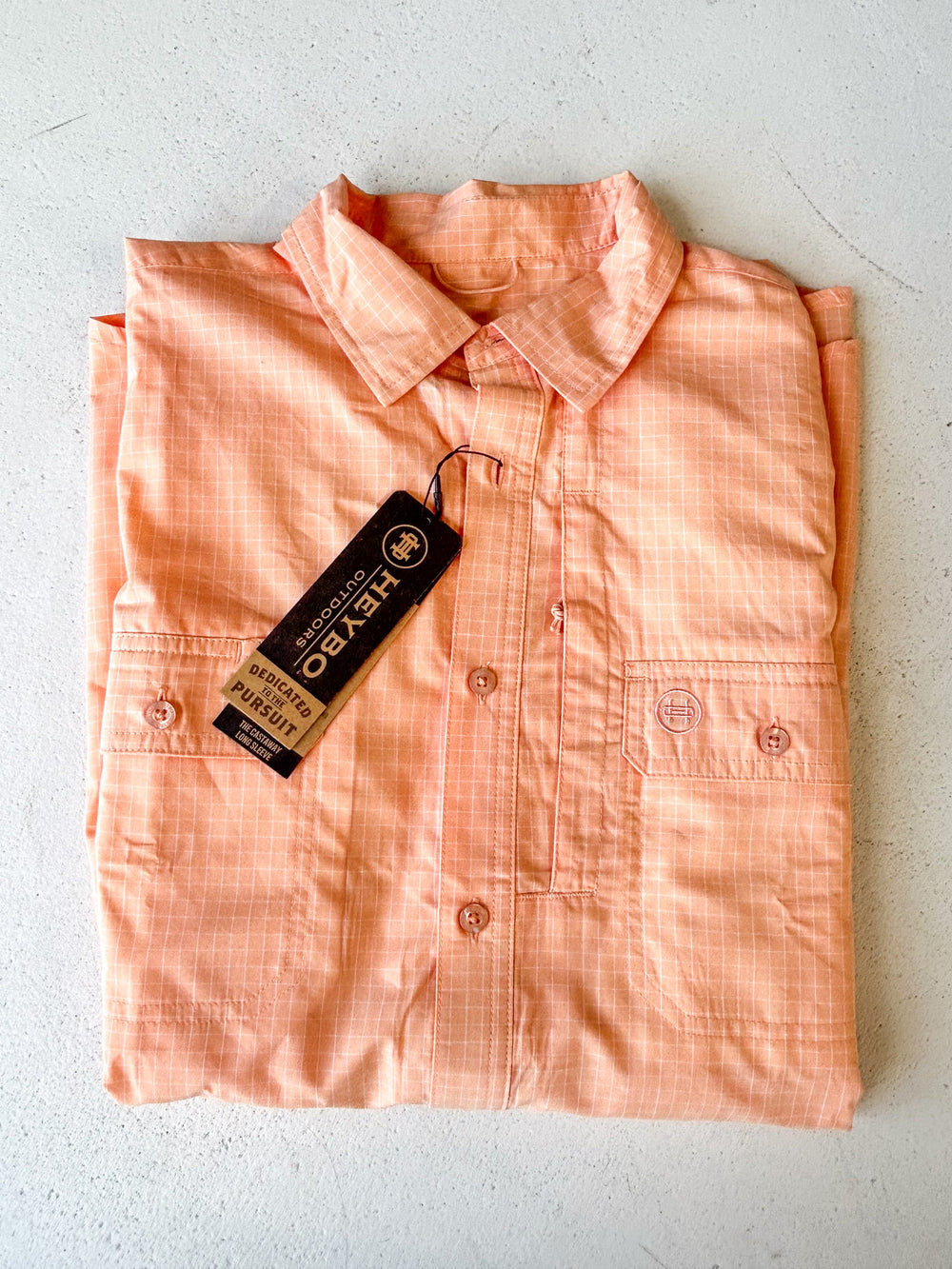 Heybo | Castaway L/S Button Down - Dusty Coral