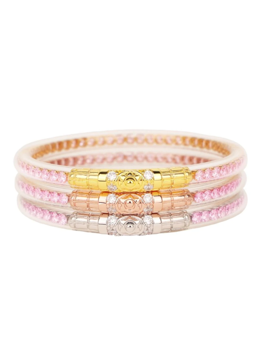 BuDha Girl | Three Queens All Weather Bangles - Petal Pink — Jincy's ...