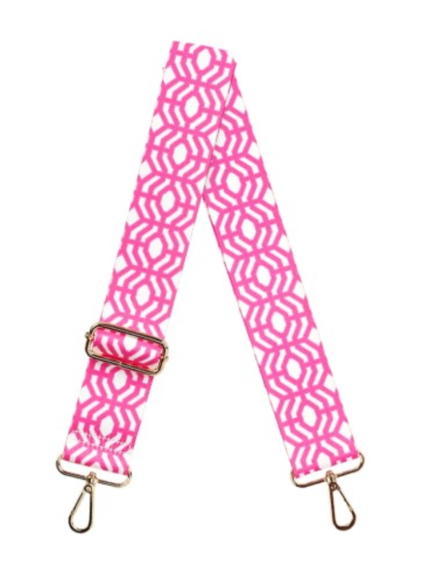 Trellis Crossbody Strap - Hot Pink