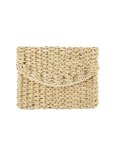 vacation vibes raffia purse gold removable strap womens boutique jincy's