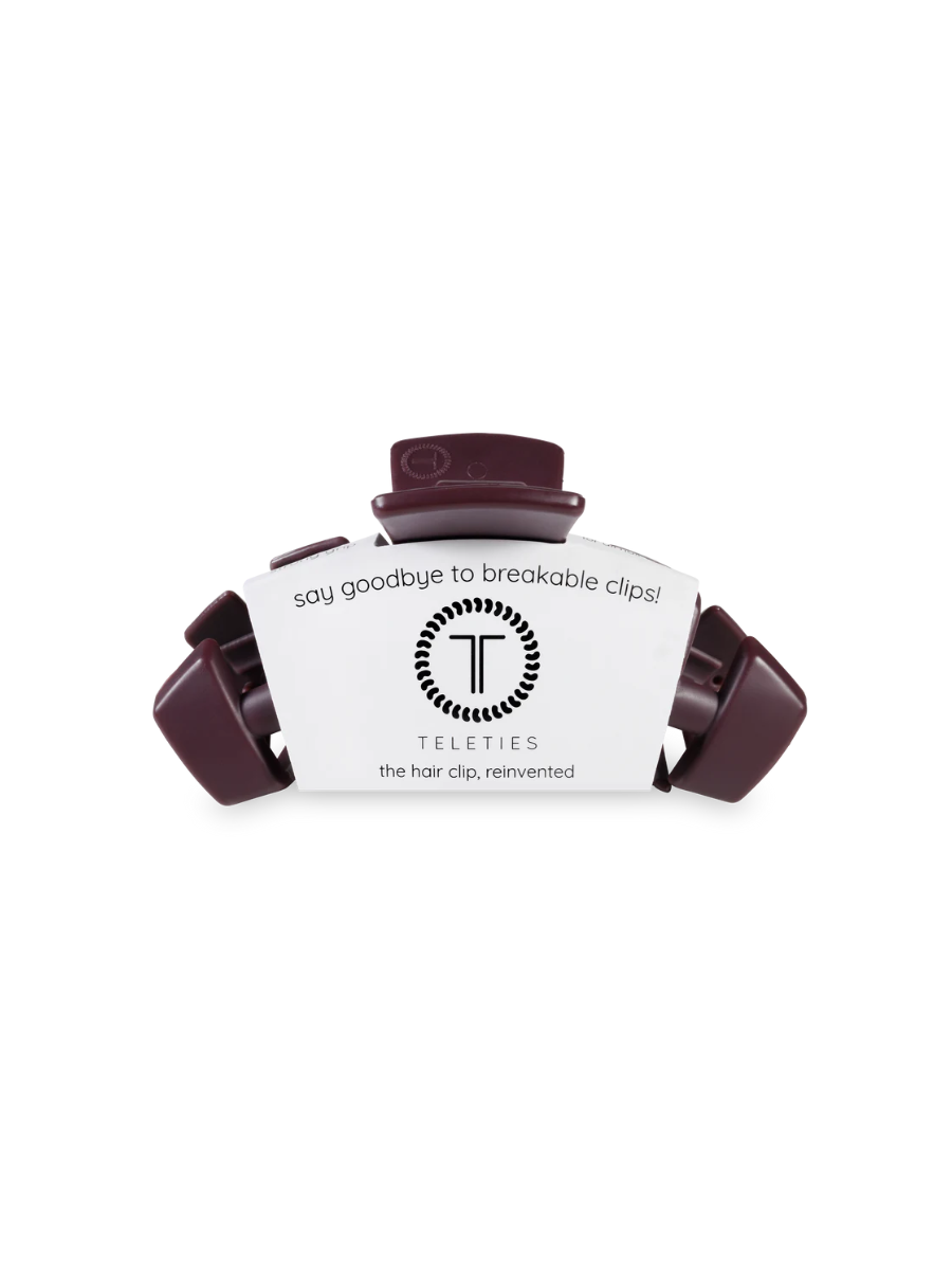 TELETIES | Hair Clip - Burgundy Bliss - Medium