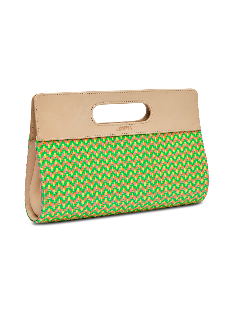 Consuela Super Clutch Sunny Bright Colors Leather Jincy's Gift