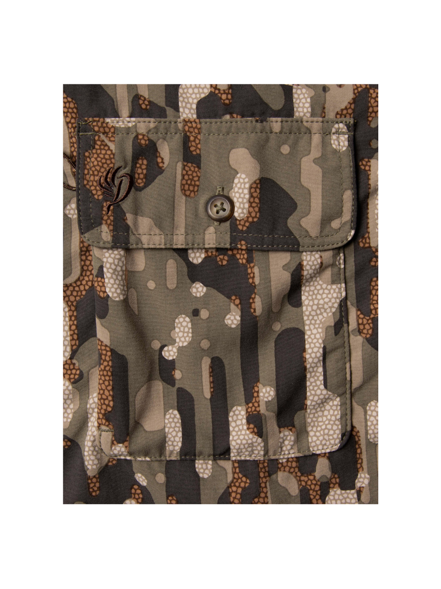 Duck Camp | Lightweight Hunting Short Sleeve Shirt - Woodland