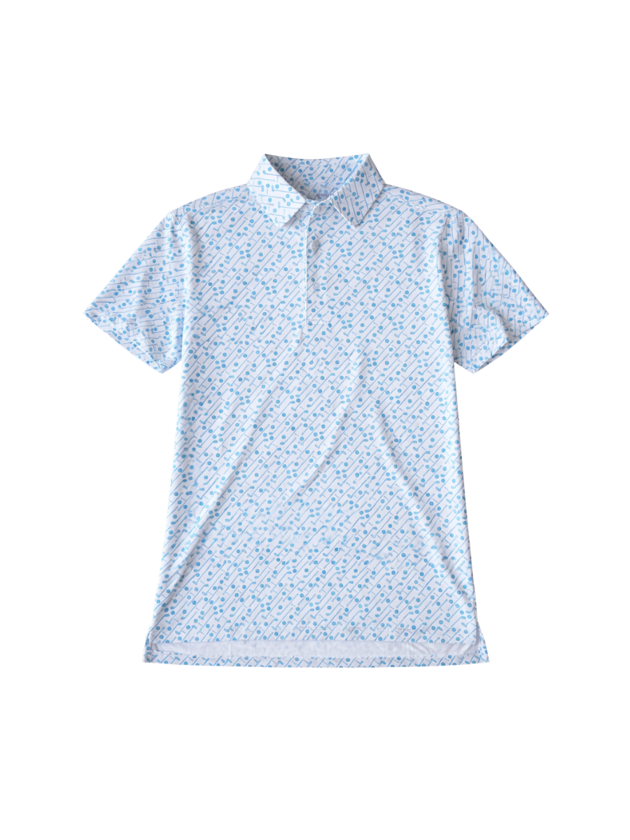 easy birdie polo mens performance polo blue white gift tripp