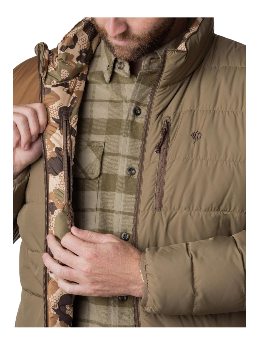 Duck Camp | DryDown Reversible Jacket  - Pin Oak/Wetland