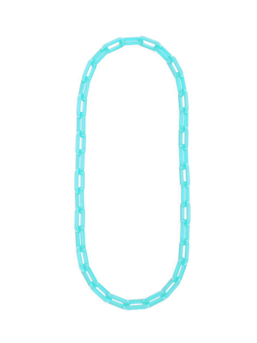 Alice Link Necklace - Bright Blue